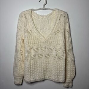 Sezane Cream Sweater
